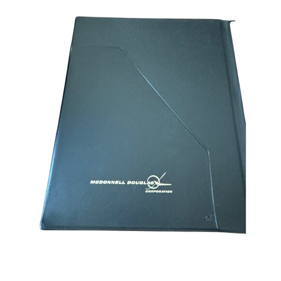 VTG McDonnell Douglas Folder Portfolio Padfolio Grid Paper Boeing Aviation READ - Picture 2 of 8